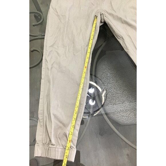 BROOKLYN LAUNDRY MENS KHAKI ELASTIC WAIST TAPPER LEG 98% COTTON SIZE LARGE - Picture 5 of 6